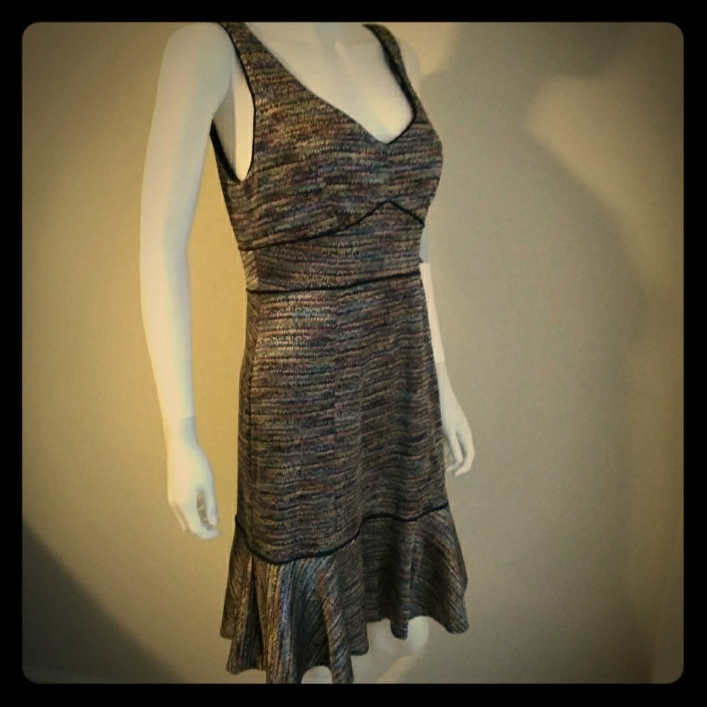 NWT Donna Morgan Mosaic Tile Colored Dress